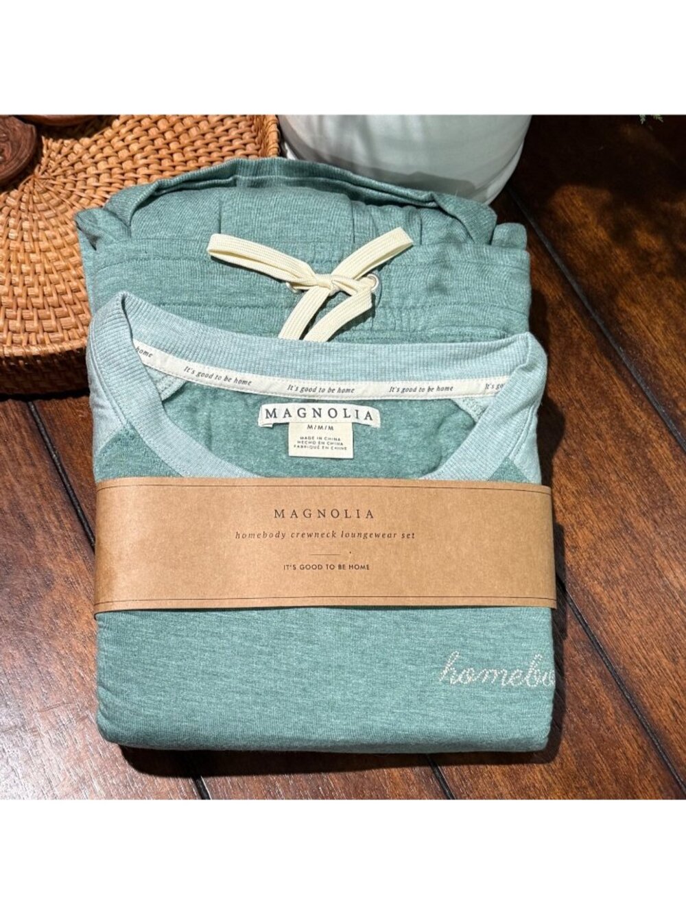 size XXL SOFT! Magnolia Home Homebody Lounge Wear Pajama Set Alpine Green Joanna - Picture 3 of 9